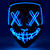 NEU LED-Maske Halloween blau, grenverstellbar