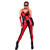 NEU Damen-Kostm Bser Harlekin, Overall mit Maske, Handschuhen und Messer, Gr. XS