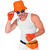 NEU Bauchtasche / Grteltasche mit Pailletten, Neon-Orange Bild 3