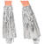 NEU Beinstulpen 70er-Disco Style, silber