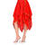 NEU Damen-Chiffon-Rock Bauchtnzerin, mehrlagig, rot, Einheitsgre