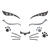 NEU Gesichts-Tattoos / Aufkleber Katze, glitzernd, selbstklebend