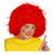 Percke Kinder Junge Mdchen Clown Strubbelkopf, rot - mit Haarnetz Bild 2