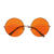 Brille 70er Jahre mit orangefarbenen Gläsern