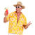 Herren-Kostüm Hawaiihemd, gelb, Gr. XL Bild 2