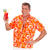 Herren-Kostüm Hawaiihemd, orange, Gr.XL Bild 2