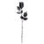 Schwarze Rose, 44 cm