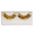 NEU Knstliche Wimpern, 1 Paar mit Wimpernkleber, Gold Metallic - Gold Metallic