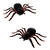 Deko Spinnen mit roten Augen, 10 cm, 2 Stück