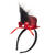 Hut Mini Zylinder mit Glitter, rot