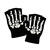 NEU Handschuhe Skelett, fingerlos, Einheitsgre