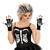 NEU Handschuhe Skelett, fingerlos, Einheitsgre Bild 2