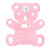 Girlande Teddybären, rosa, 3 m