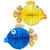 Set Wabenball Fische, 2 Stck, 33 cm