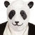 SALE Vollmaske Panda, Latex