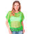 NEU Netz-Shirt kurzarm, neon-grn, Einheitsgre