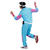Herren-Kostüm Jogging-Anzug, blau, Gr. S Bild 3