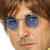 Brille Hippie, runde, blaue Gläser aus Metall