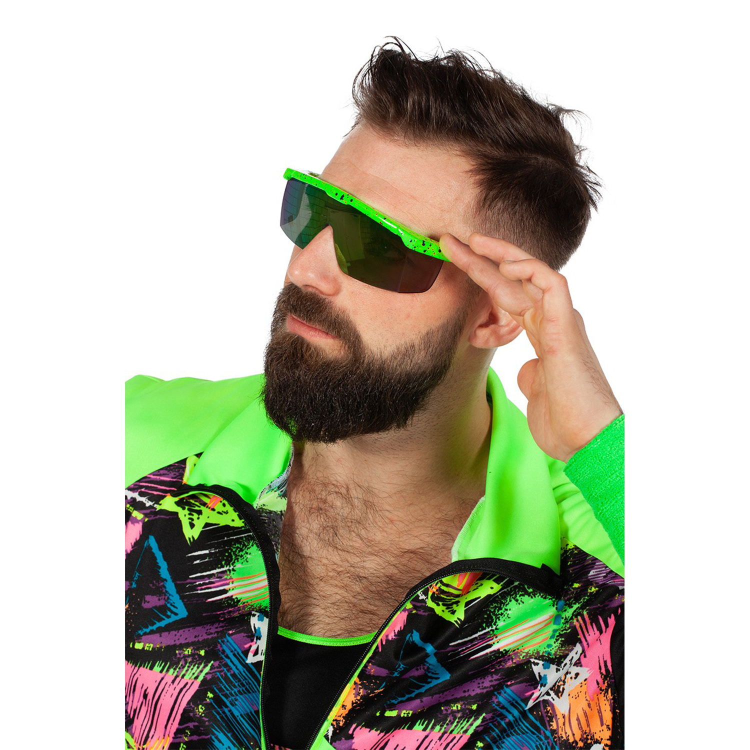 NEU Brille 80ies, neon-grn Bild 2