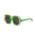 NEU Brille Festival mit Strasssteinen und Blumen, grn