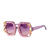 NEU Brille Festival mit Strasssteinen und Blumen, pink