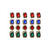 SALE Ring Luxusstein rot, blau oder grün sortiert