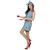 NEU Damen-Kostm Putzschrze mit Blumenmuster, Gr. 36 Bild 2