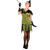 SALE Damen-Kostüm Charleston Kleid grün, Gr. 36