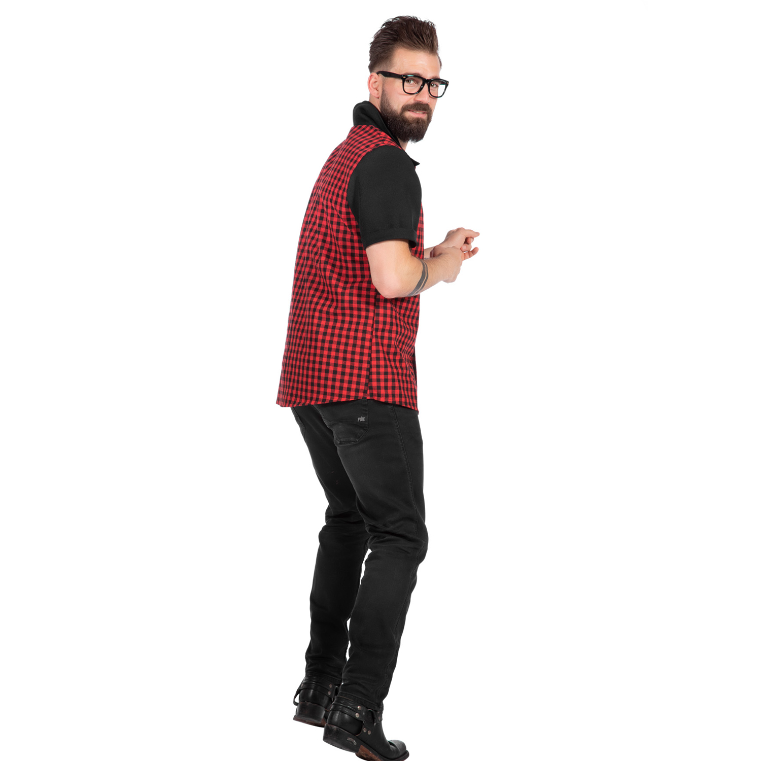 SALE Premium-Line Herren-Hemd Rockabilly Bobby, Gr. 48 Bild 2