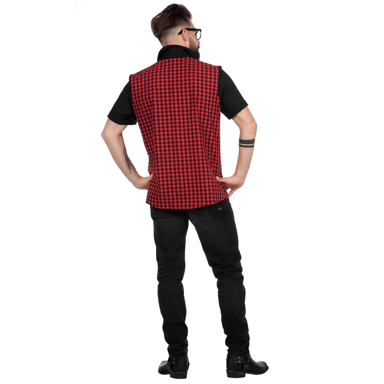 SALE Premium-Line Herren-Hemd Rockabilly Bobby, Gr. 48 Bild 3