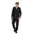 NEU Herren-Kostm Luxus-Pilot, mit Jacke und Hose, schwarz, Gr. S