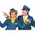 Damen-Kostm Pilotin, blau/gelb, Gr. 36 Bild 2