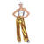 NEU Damen-Kostm Pailletten-Hose gold, Gr. 36