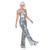 NEU Damen-Kostm Party-Glitzerhose silber, Gr. 36