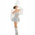 SALE Damen-Kostüm Eiskunstläuferin, silber Gr. 34