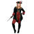 Damen-Kostüm Streifen Piratin, Gr. 44 - Größe 44