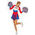 NEU Damen-Kostüm Cheerleader, Gr. 34