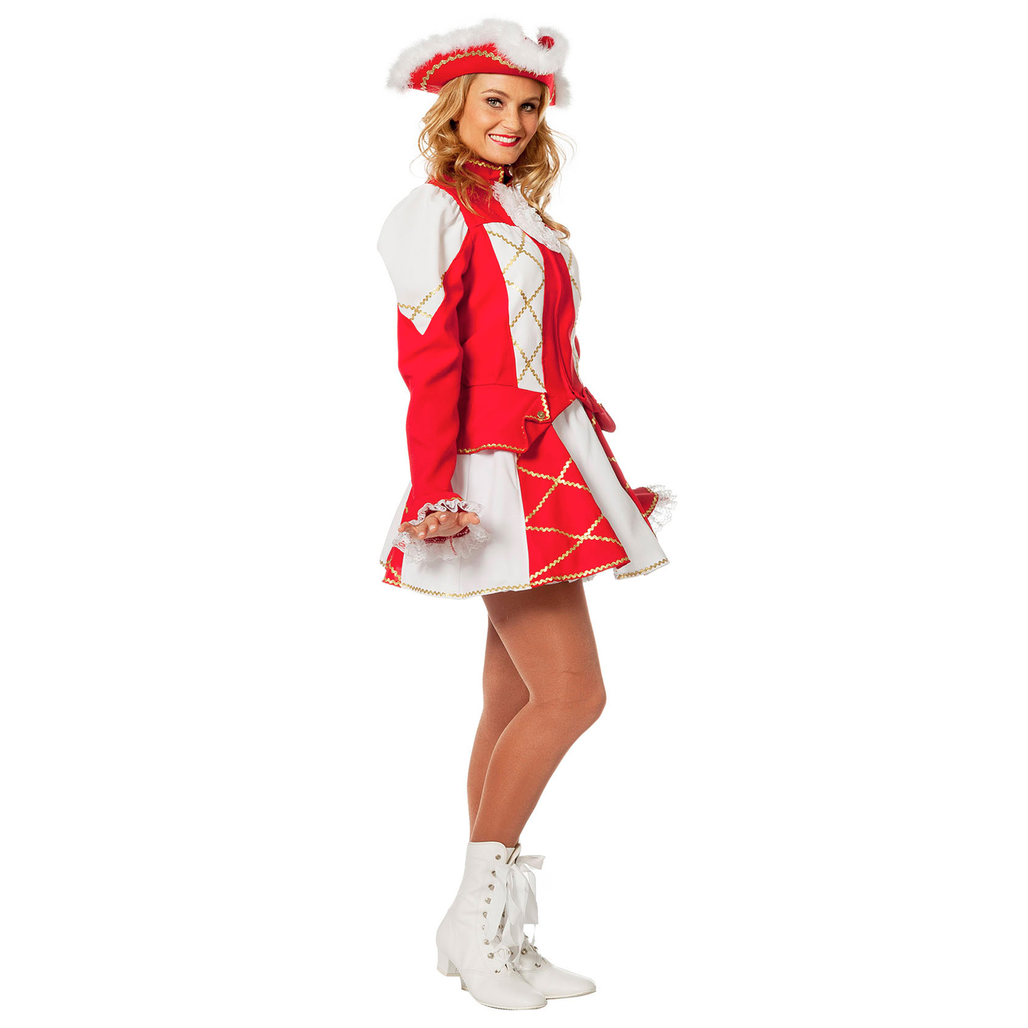 Damen-Kostüm Tanzmariechen rot-weiß Gr. 38 Bild 2