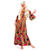 Damen-Kostüm Hippie Kleid bunt, Gr. 40 - Größe 40