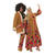Damen-Kostm Hippie Kleid bunt, Gr. 48 - Gre 48
