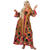 Damen-Kostüm Hippie Kleid bunt, Gr. 56 - Größe 56