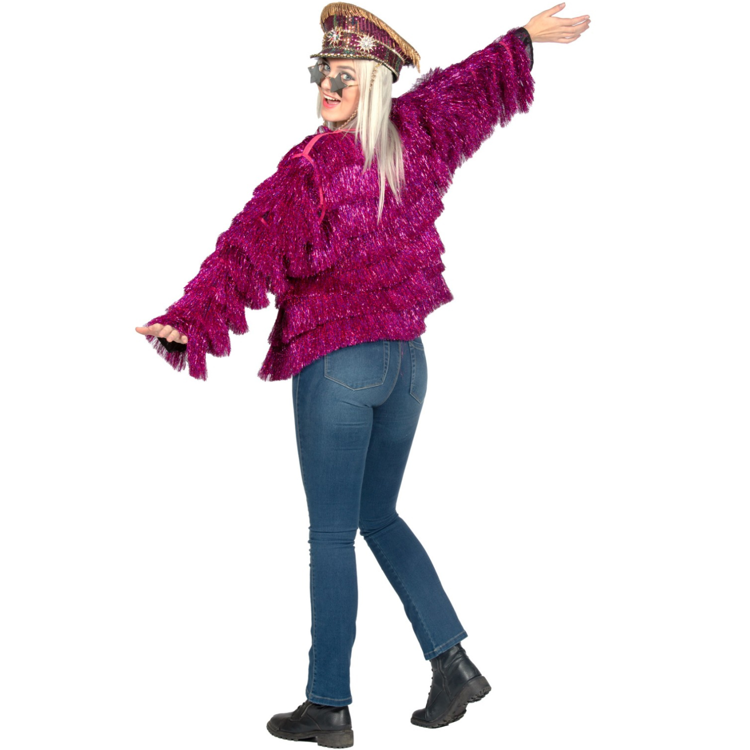 NEU Damen-Kostüm Jacke Festival, pink, Einheitsgröße Bild 3