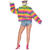 NEU Damen-Kostm Plsch-Jacke Rainbow, bunt, Gr. 36-38 Bild 3