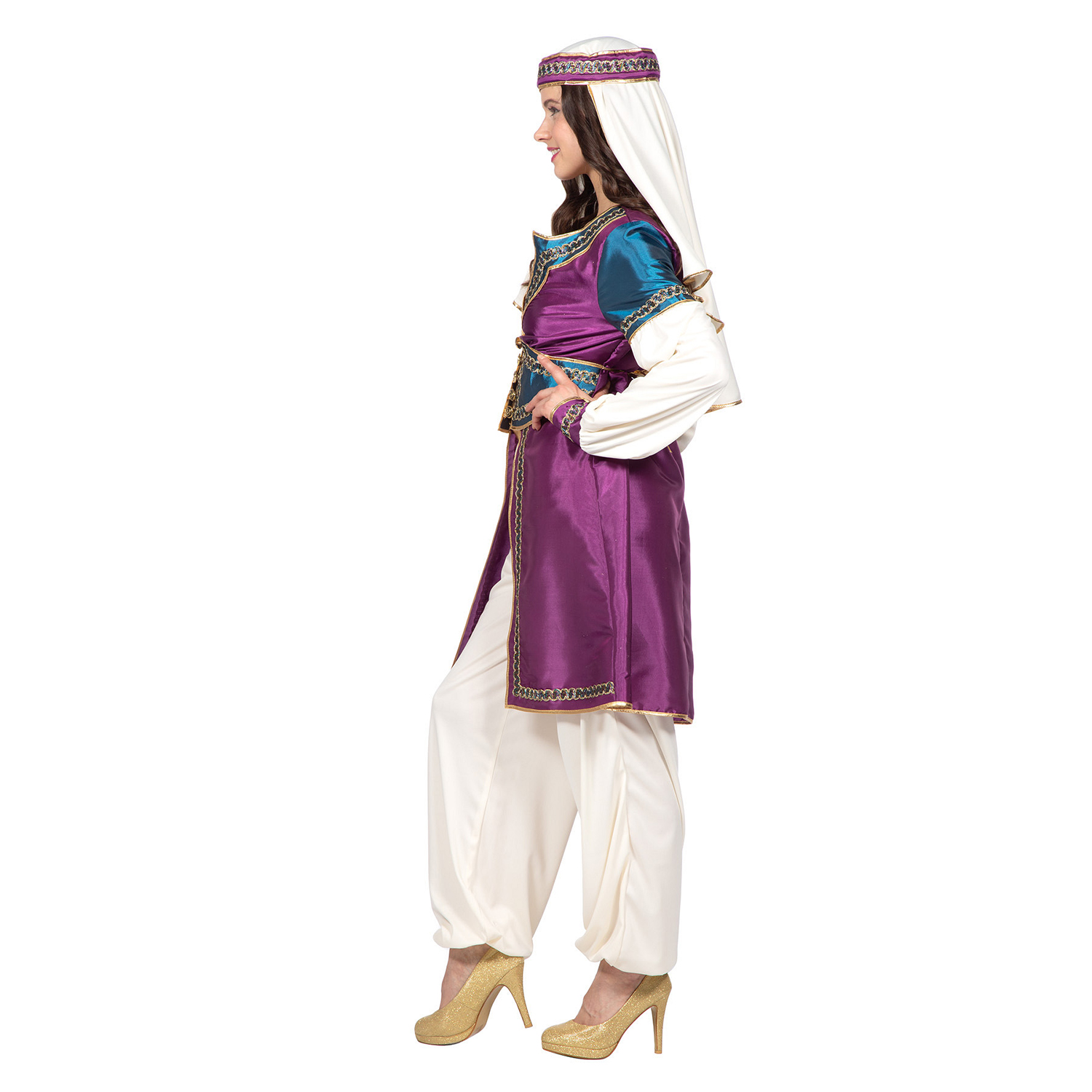 NEU Damen-Kostm 1001 Nacht, mit Hose, Oberteil und Kopfbedeckung, Gr. 36 Bild 2