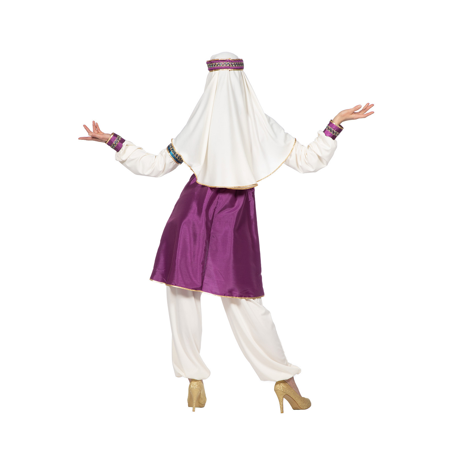 NEU Damen-Kostm 1001 Nacht, mit Hose, Oberteil und Kopfbedeckung, Gr. 36 Bild 3