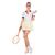 NEU Damen-Kostüm Retro Tennis-Kleid, Größe: 36 - Größe 36