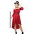SALE Damen-Kostüm Vokuhila-Kleid, weinrot, Gr. 48 Bild 2