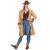 Damen-Kostüm Cowgirl Mantel de Luxe, Gr. 48 - Größe 48