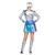 NEU Damen-Kostm Space-Kleid, metallic-silber-irisierend, Gr. 34 Bild 3