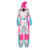 NEU Damen-Kostm Skianzug Deluxe, silber mit pink und blau, Gr. 36
